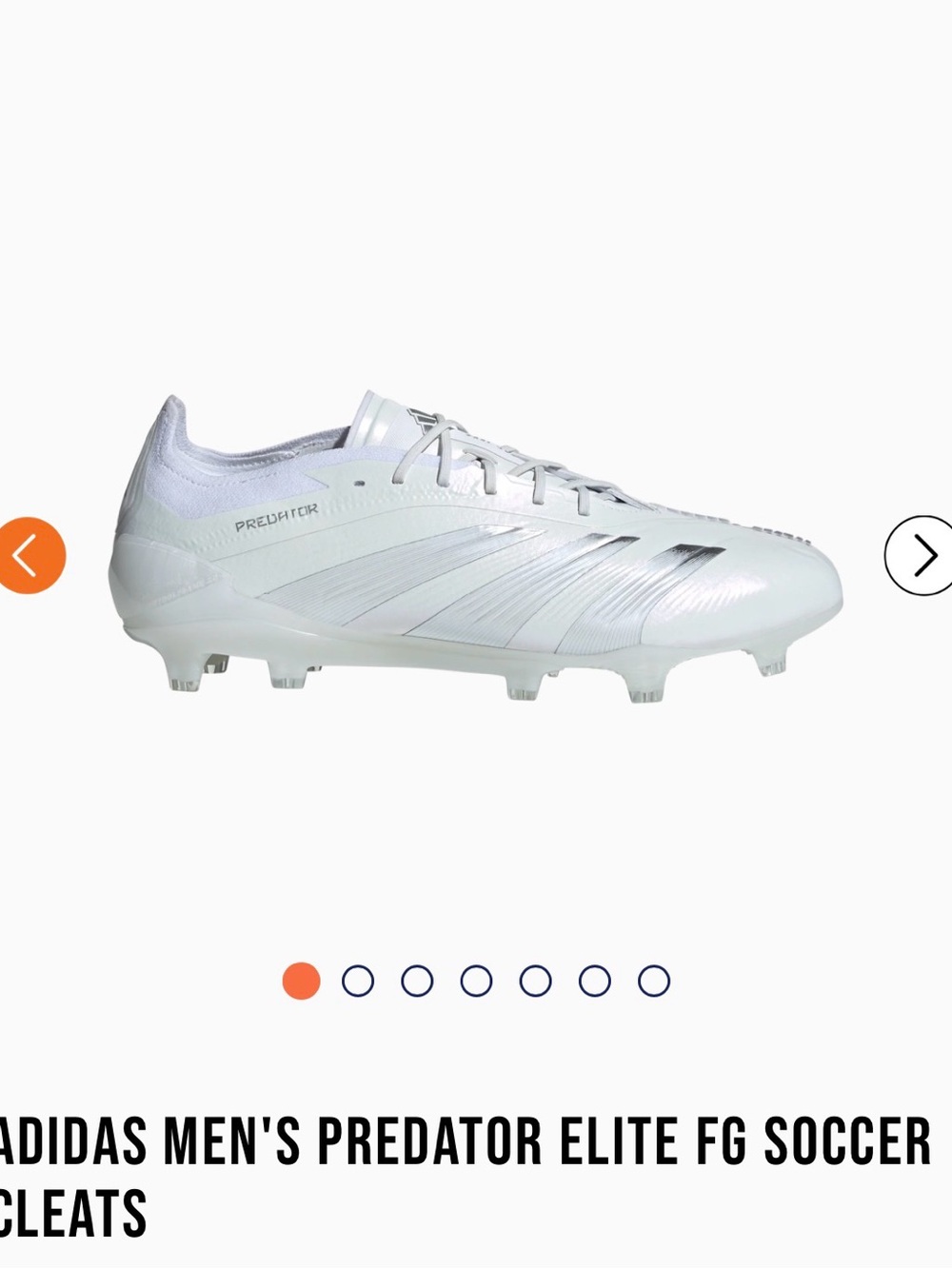 adidas Predator Elite FG Soccer Cleats - brand new